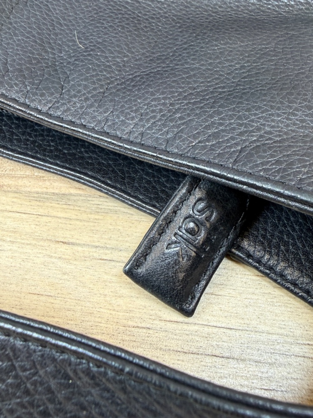 The Sak Shoulder Bag Black Pebbled Leather Hobo Bag Great Condition! - Picture 8 of 13
